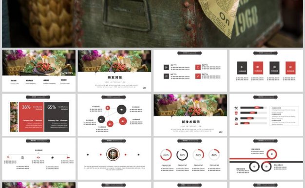 唯美工作汇报通用PPT模板