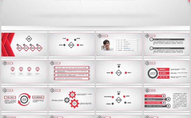 大气商务竞聘汇报述职报告PPT模板