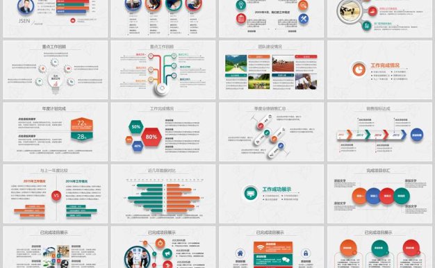 年终工作总结暨新年计划PPT模版