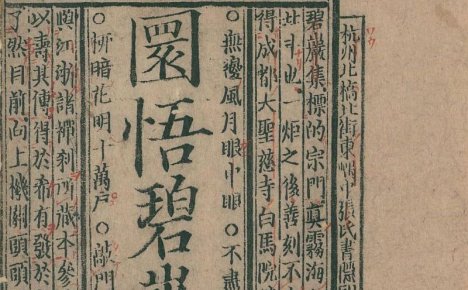 佛教禅宗语录《佛果圜悟禅师碧岩录》