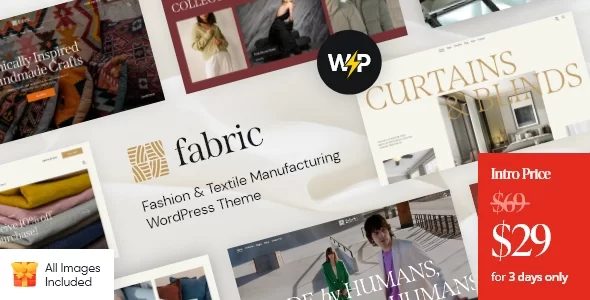 Fabric – 时尚纺织制品服饰网站模板WordPress主题