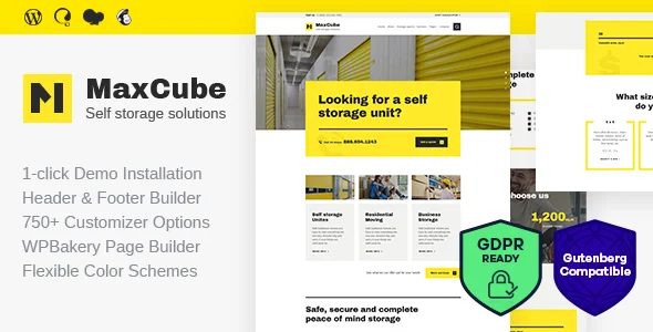 MaxCube – 物流仓储网站模板WordPress企业主题