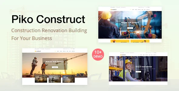 Piko-construct – 建筑工程施工企业网站模板WordPress主题
