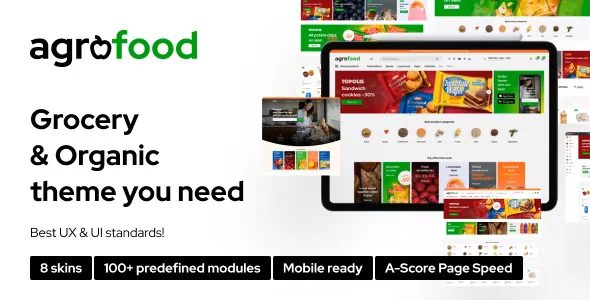 Agrofood – 餐饮零食有机食品网站WordPress模板