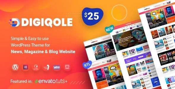 Digiqole – 新闻资讯杂志网站WordPress主题
