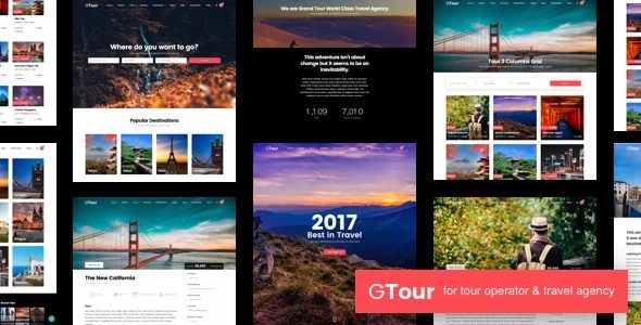 Grand Tour - 风景旅游网站模板WordPress主题