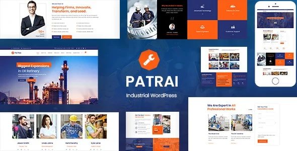 Patrai Industry – 工厂加工企业网站WordPress主题