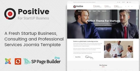 Positive – 项目业务启动Joomla模板