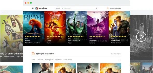 Moview v2.1 – 电影点评Joomla模板