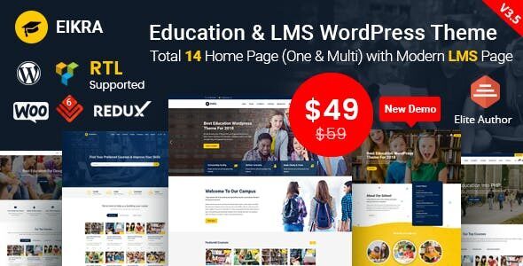 Eikra Education – 教育培训机构网站WordPress主题