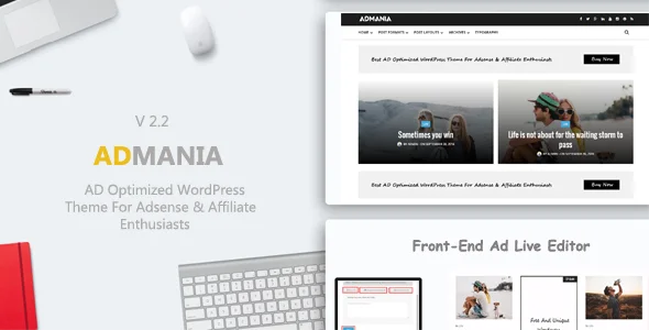Admania – 广告营销网站模板WordPress主题