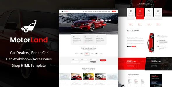 MOTORLAND v1.0 - 汽车经销商HTML模板