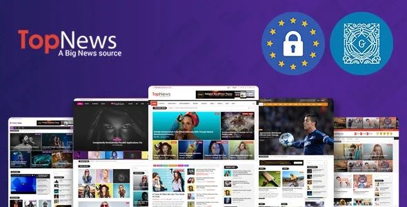 TopNews – 新闻杂志博客网站模板WordPress主题