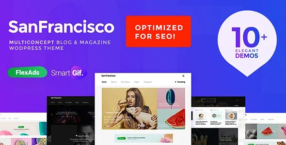 SanFrancisco - 博客杂志网站模板WordPress主题 - v1.16