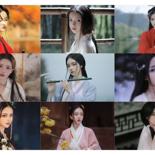 322张汉服国风美女4K壁纸电脑壁纸 1.33G