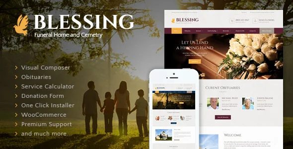 Blessing – 殡仪馆丧葬业务网站wordpress主题