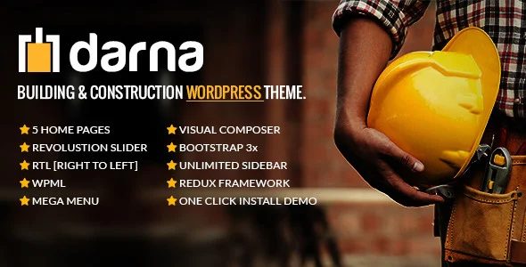 Darna – 建筑工程施工企业网站WordPress主题 – v1.3.4