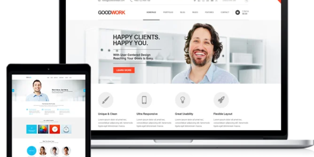 GoodWork – 企业集团公司网站模板WordPress主题