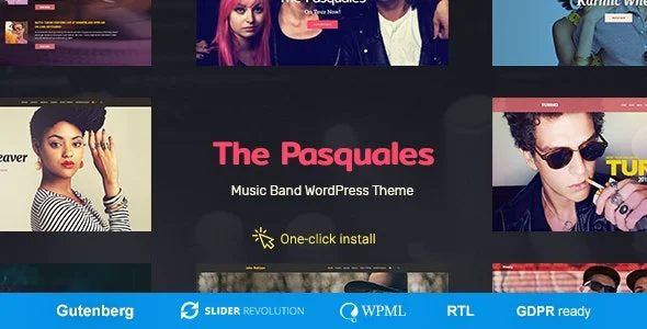 The Pasquales – DJ 音乐艺术家网站WordPress主题