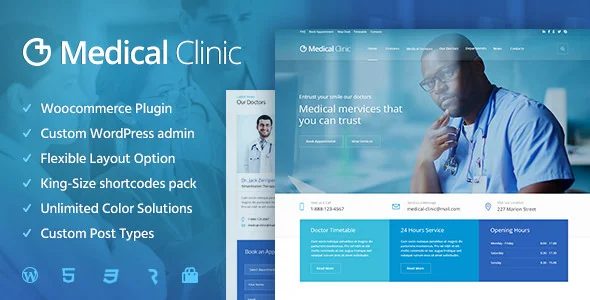 Medical Clinic – 医院门诊医疗健康网站WordPress主题