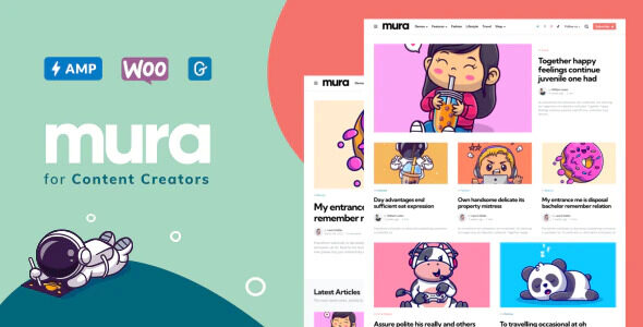Mura – 内容创建者博客新闻网站WordPress模板 – v1.5.6