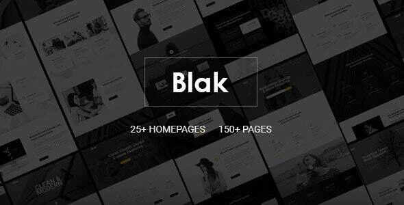 Blak – 响应式多用途企业网站HTML5模板