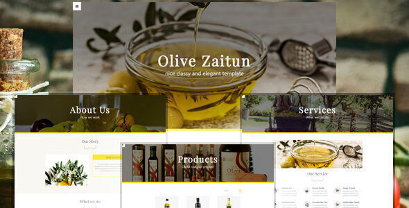 Olive Zaitun v1.0 – 响应式HTML模板