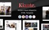 新闻报纸杂志博客Html5模板 Kiante