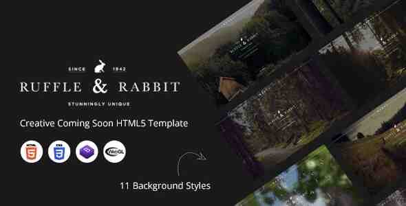 Rabbit – 创意即将推出维护网站HTML5模板