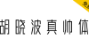 【胡晓波真帅体】永久免费商业使用