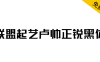 【联盟起艺卢帅正锐黑体】一款很酷的标题字体