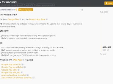 Plex for Android TV APK Download 下载地址